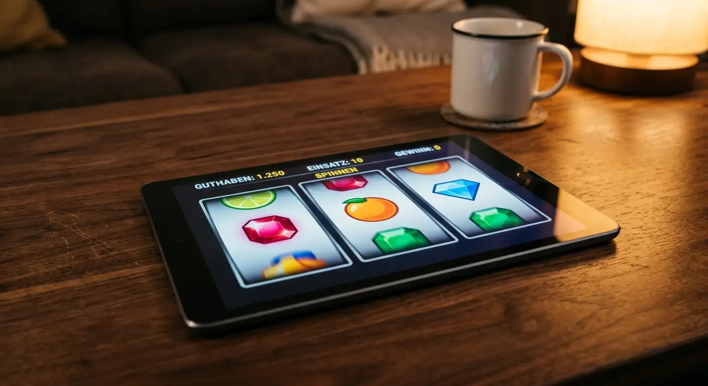Slots ohne OASIS auf einem Tablet mit originalen RTPs